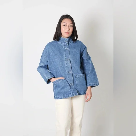 Gravel & Gold Marram Jacket in Yuba Denim Wash size 2 or Medium - Picture 5 of 8